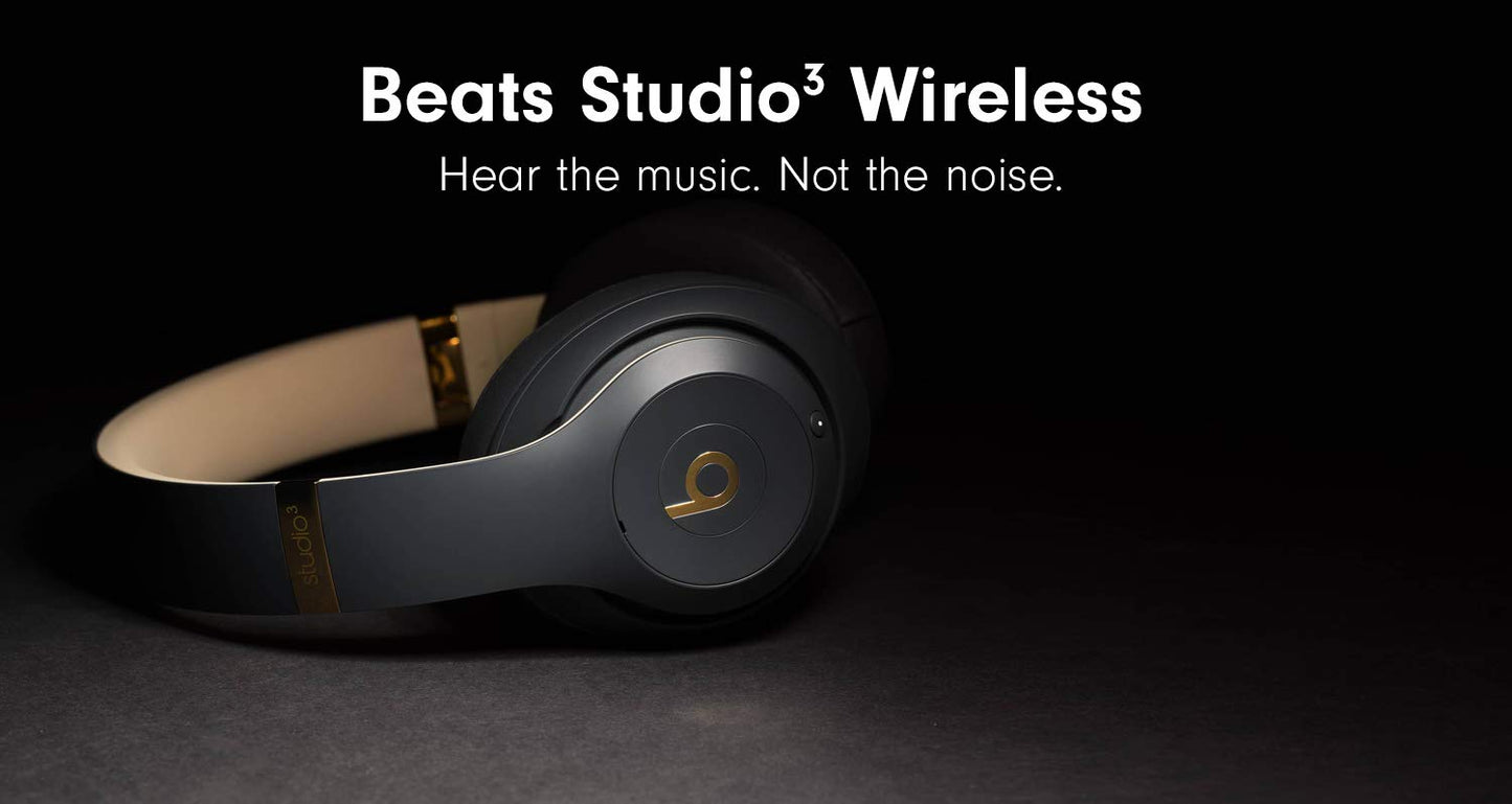 Beats Studio 3 Wireless Noise Cancelling Over-Ear Headphones - Apple W1 Headphone Chip, Class 1 Bluetooth, Active Cancelling, 22 Hours Of Listening Time, Built-in Microphone