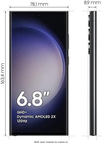 Samsung Galaxy S23 Ultra, 256GB, Phantom Black, 5G Mobile Phone, Dual SIM, Android Smartphone, 1 Year Manufacturer Warranty