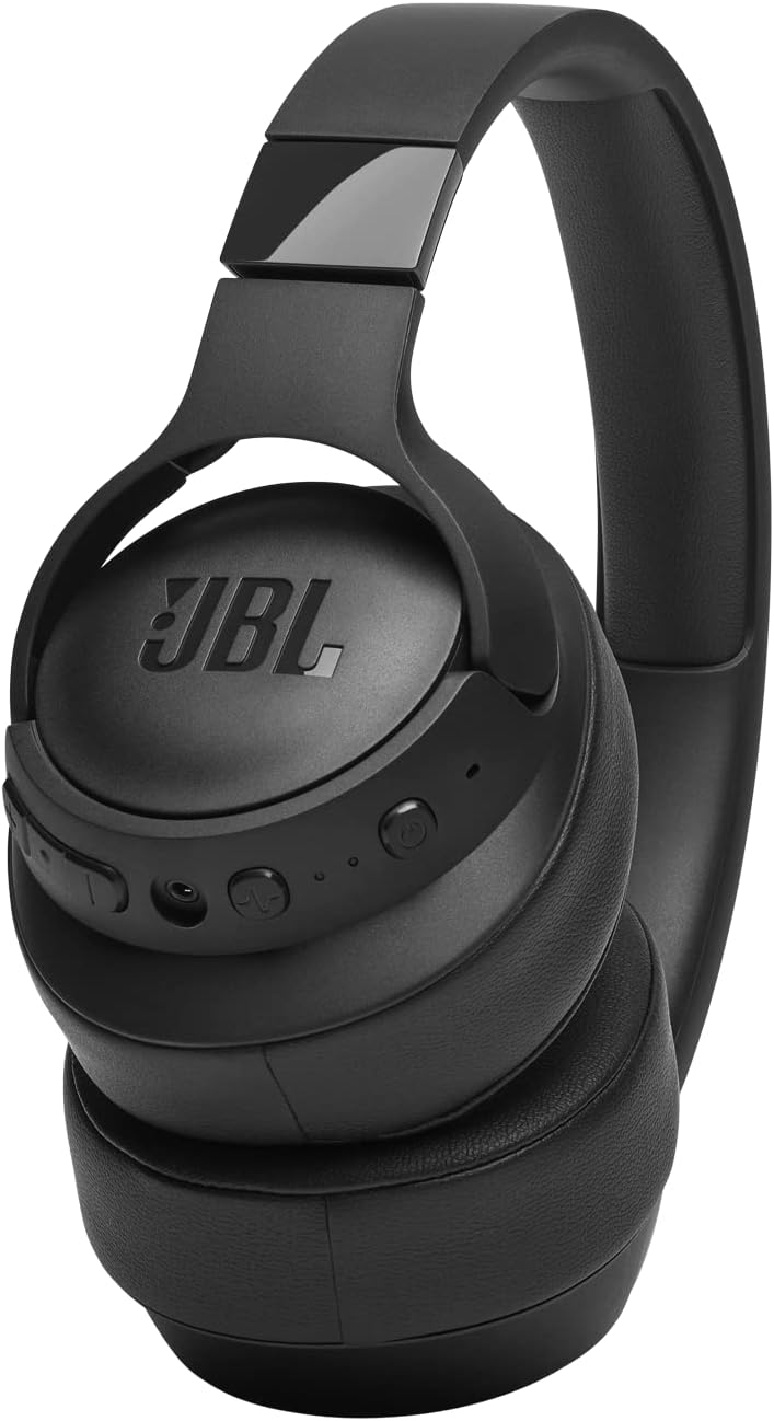 JBL Tune 760BT Wireless Over-Ear NC Headphones, Powerful Pure Bass Sound, ANC + Ambient Aware, 50H Battery, Hands-Free Call, Voice Assistant, Fast Pair - Black
