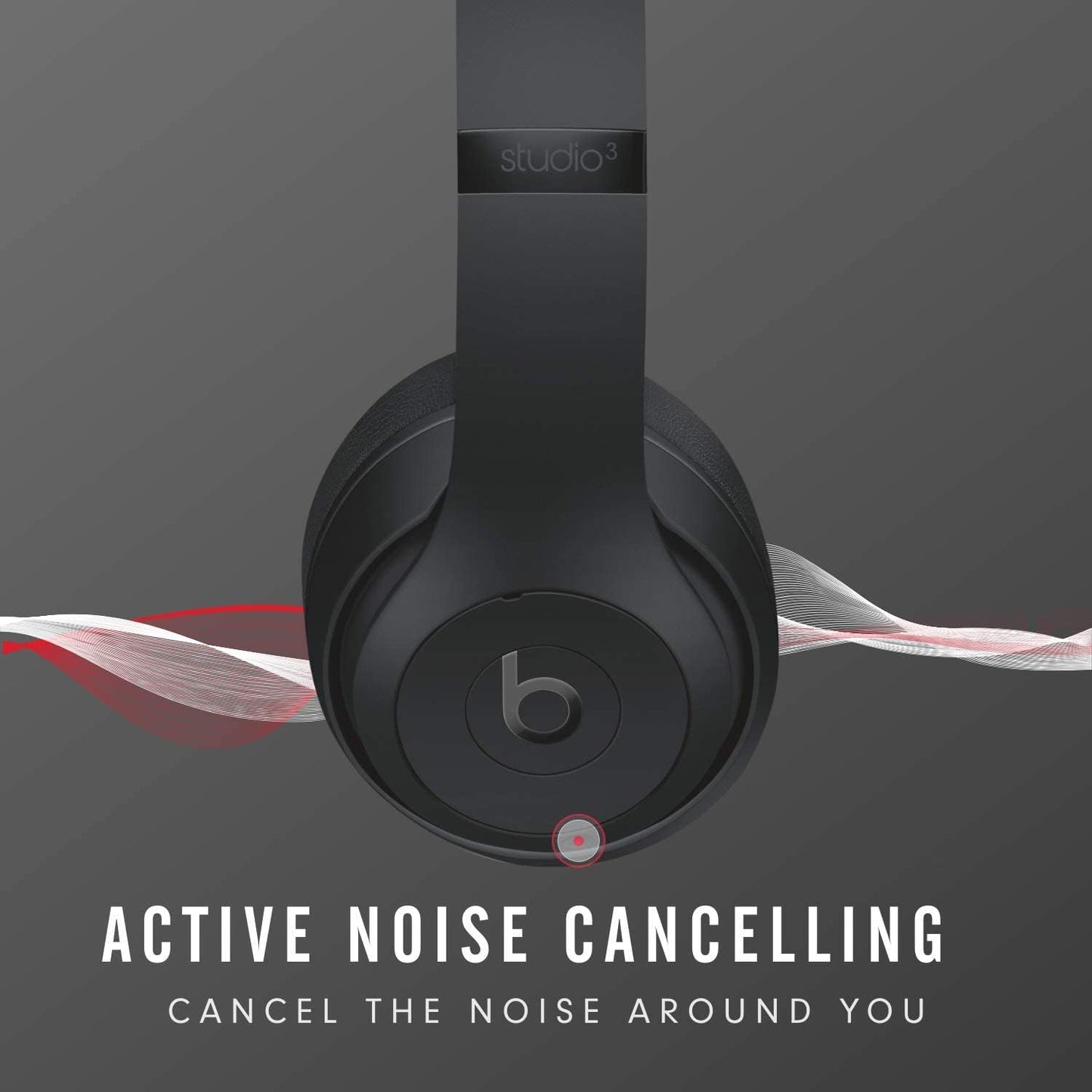 Beats Studio 3 Wireless Noise Cancelling Over-Ear Headphones - Apple W1 Headphone Chip, Class 1 Bluetooth, Active Cancelling, 22 Hours Of Listening Time, Built-in Microphone