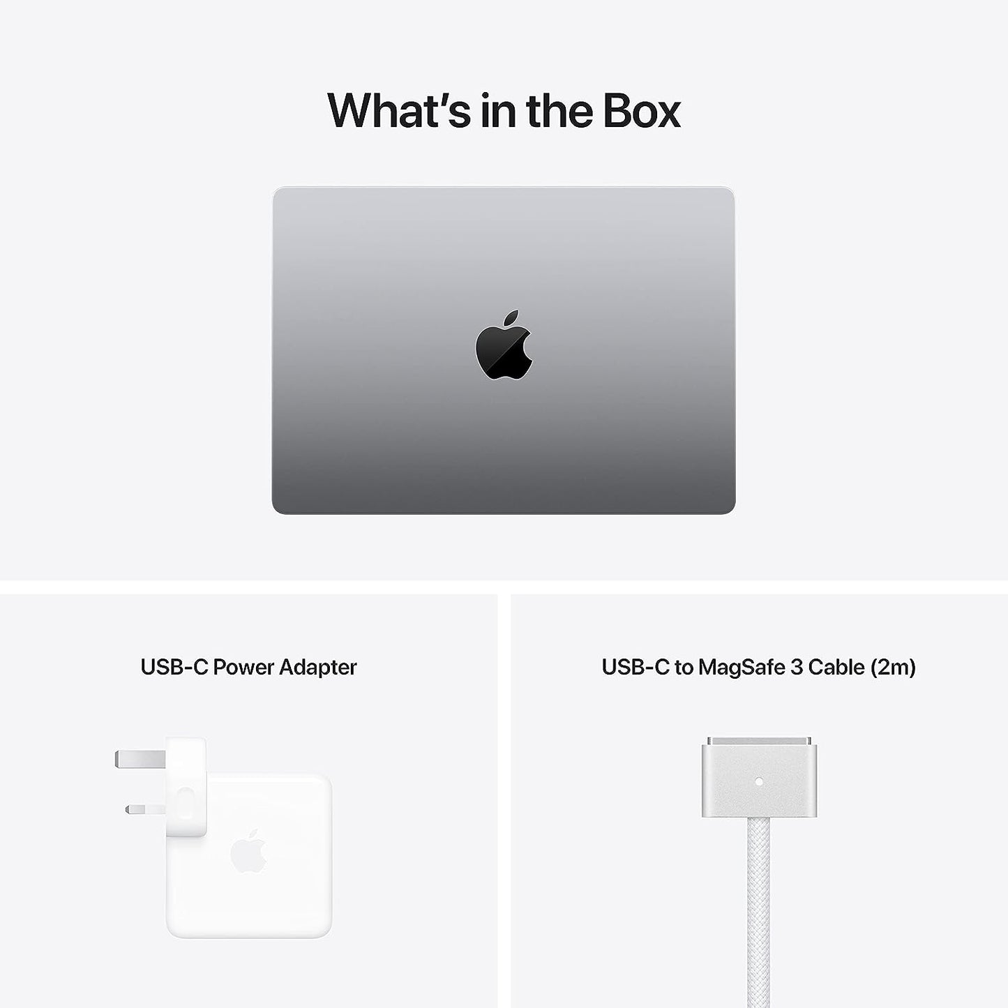 Apple MacBook Pro 14-inch, 2021 Apple M1 Pro chip with 8‑core CPU and 14‑core GPU, 16GB RAM, 512GB SSD - Space Grey