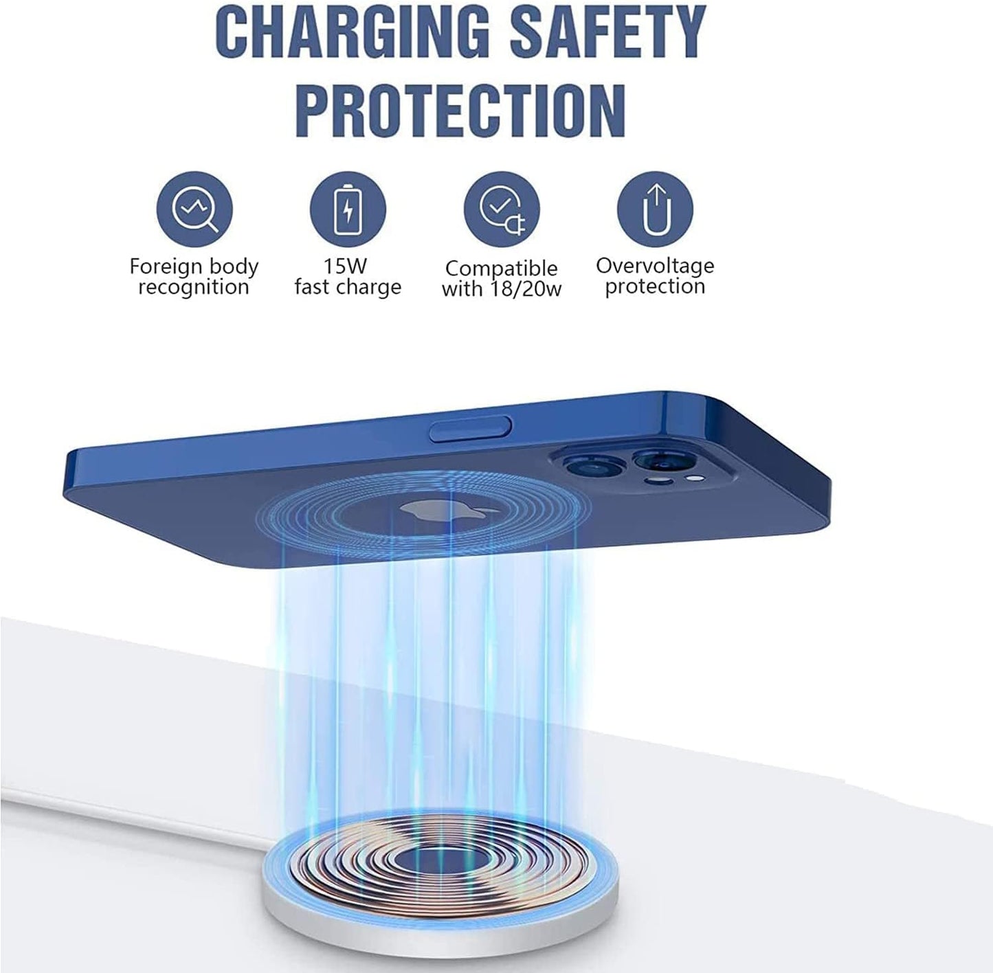 Apple Mag-Safe Charger for iPhone USB C Fast Charging,Wireless Magnetic Fast PD Charging up to 15W Compatibility with iPhone 14,14 Plus,14 Pro,14 Pro Max, 13,12 series, AirPods Pro2,White