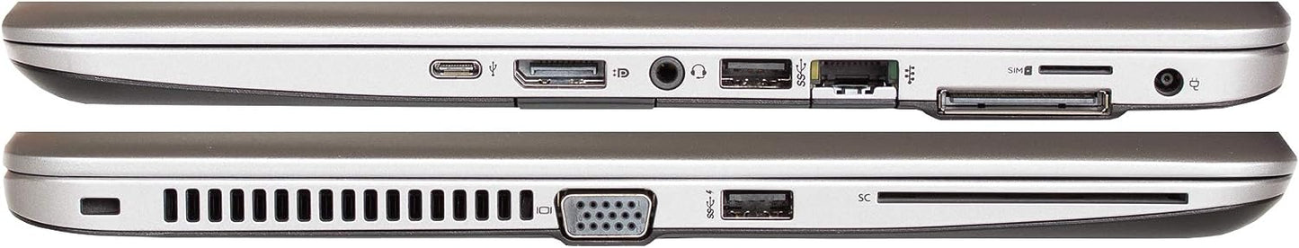 HP EliteBook 840 G3-14” FHD, Intel Core i5 & i7 -6300U 2.4Ghz, 8GB DDR4, 256GB SSD, Bluetooth 4.2, Windows 11 Pro 64 (Renewed)
