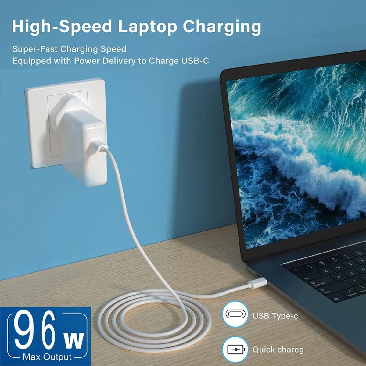 MacBook Pro & Air USB C Charger Replacement