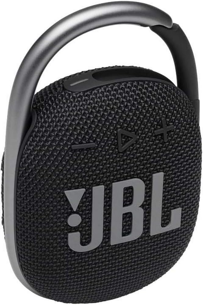JBL Clip 4 Portable Bluetooth Speaker, JBL Pro Sound, Punchy Bass, Ultra-Portable Design, Integrated Carabiner, Clip Everywhere, IP67 Waterproof + Dustproof, 10H Battery