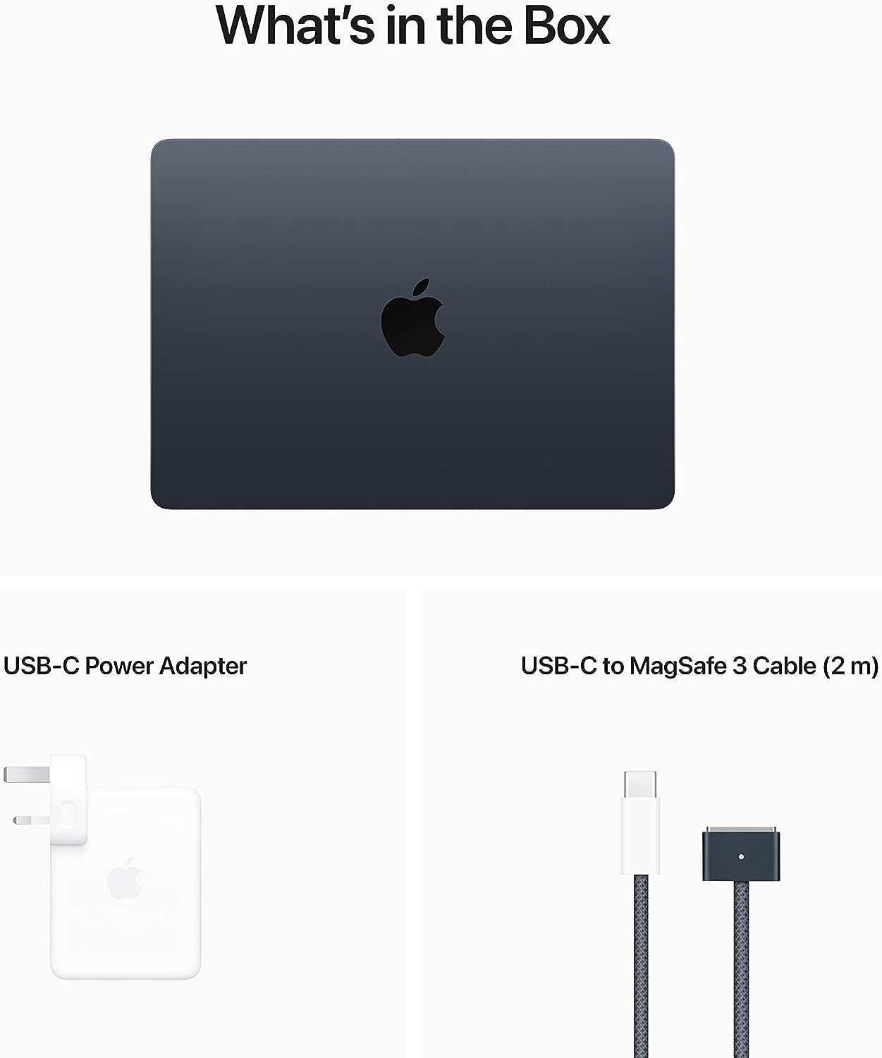 Apple 2022 MacBook Air with M2 chip: 13.6-inch Liquid Retina display, 8GB RAM, 256GB & 512GB SSD storage, 1080p FaceTime HD camera.