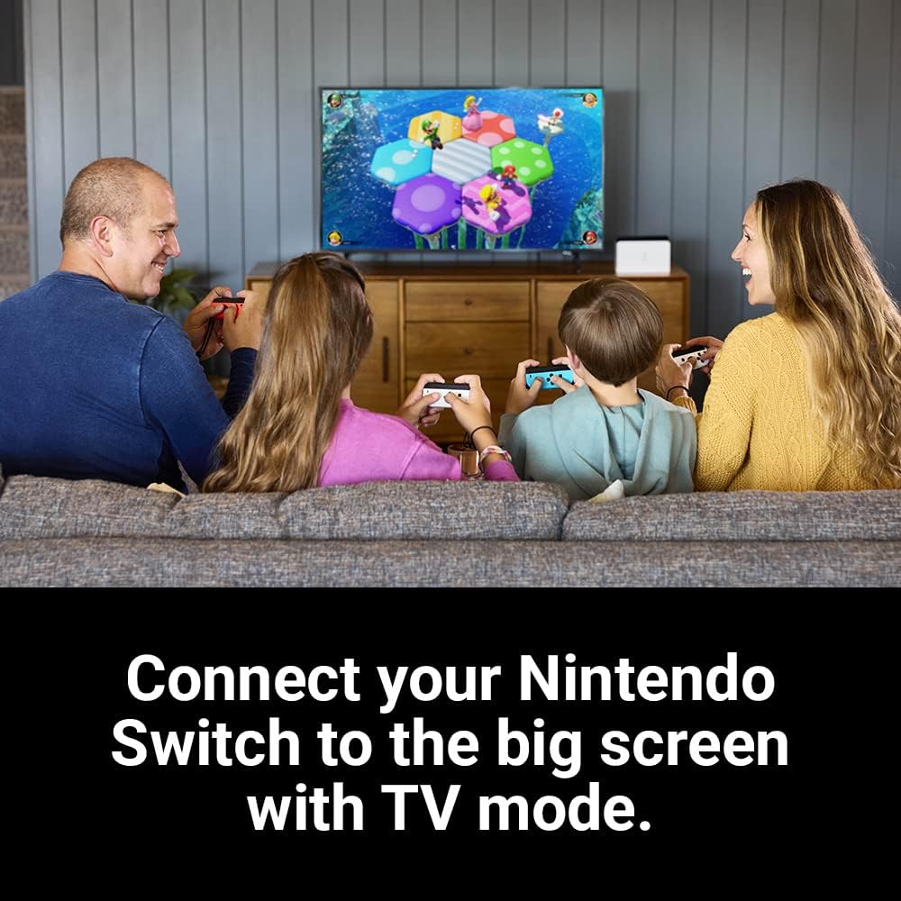 Nintendo Switch (OLED Model), Neon Blue/Neon Red controller, International Version
