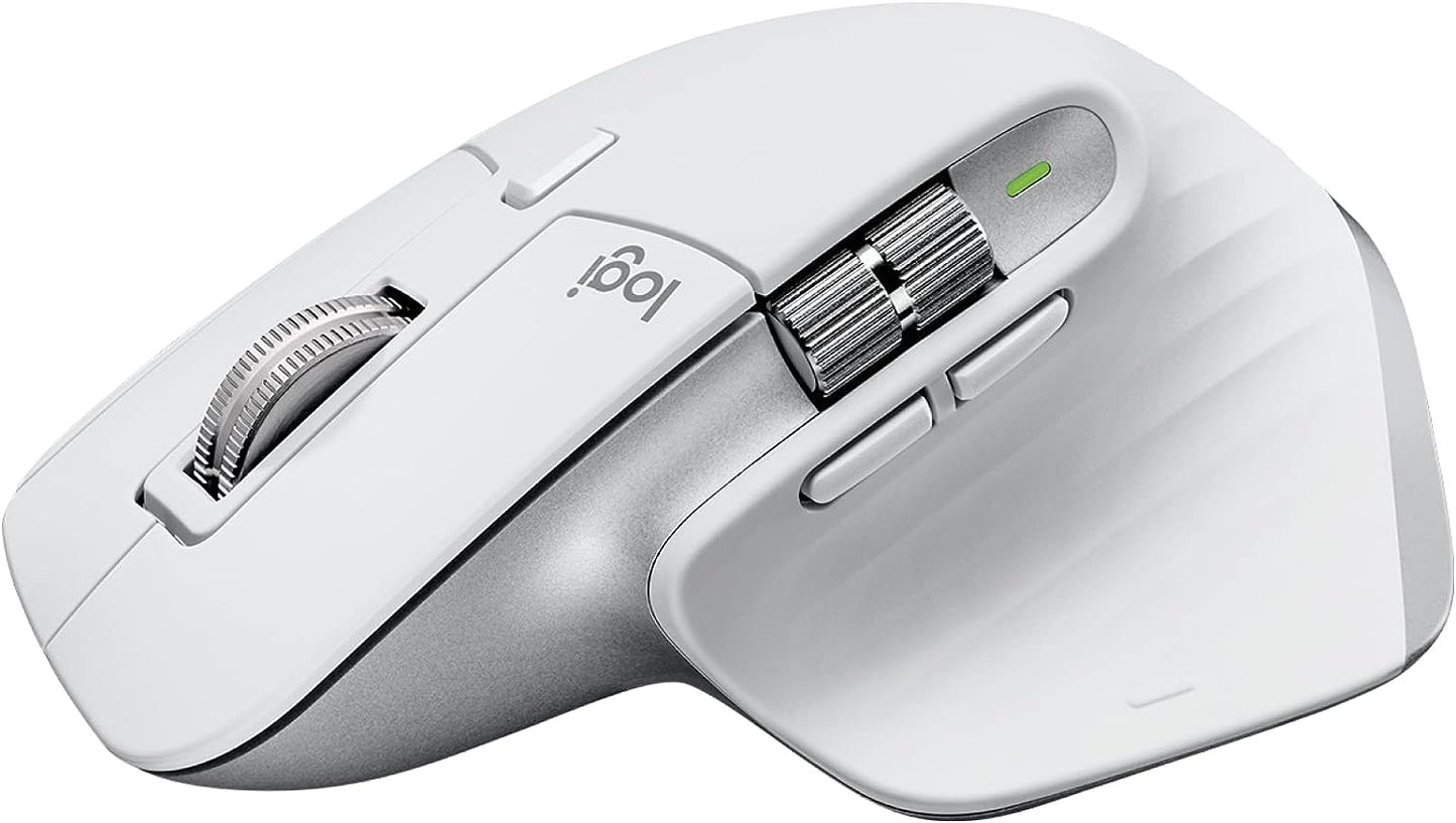 Logitech MX Master 3S - Wireless Performance Mouse with Ultra-fast Scrolling, Ergo, 8K DPI, Track on Glass, Quiet Clicks, USB-C, Bluetooth, Mac, Windows, Linux, Chrome