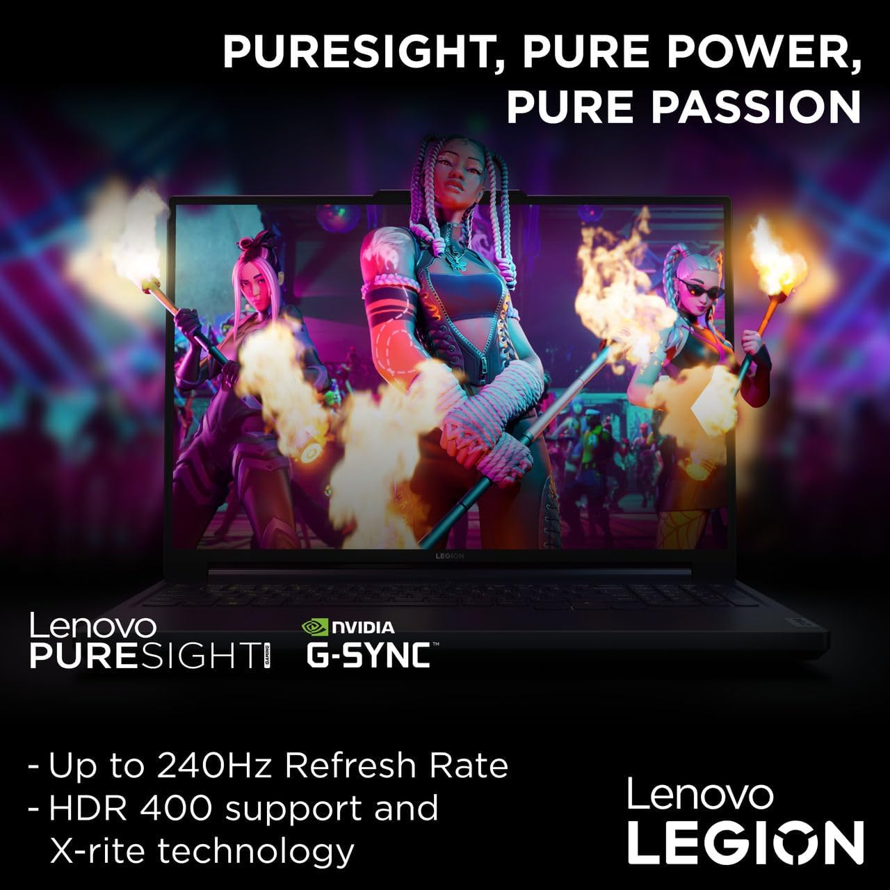 Lenovo Legion Slim 5 16IRH8 AI Gaming Laptop, 16"WQXGA 165Hz Display, Intel Core I7-13700H, 16GB RAM, 512GB SSD, NVIDIA GeForce RTX 4050 6GB GDDR6, Win11 Pro, Eng RGB, Storm Grey
