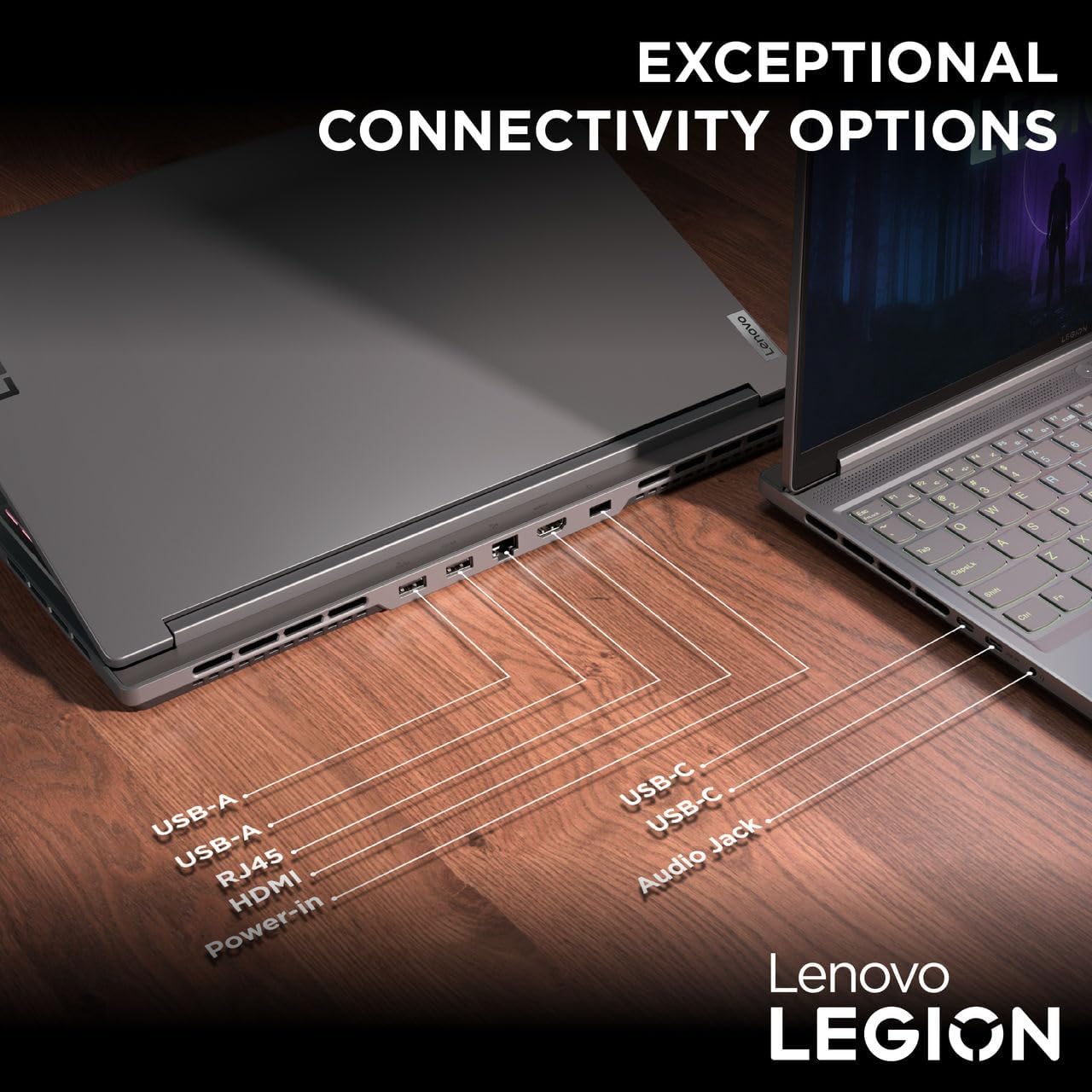 Lenovo Legion Slim 5 16IRH8 AI Gaming Laptop, 16"WQXGA 165Hz Display, Intel Core I7-13700H, 16GB RAM, 512GB SSD, NVIDIA GeForce RTX 4050 6GB GDDR6, Win11 Pro, Eng RGB, Storm Grey