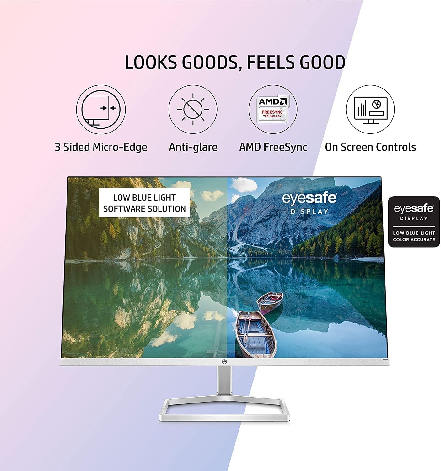 HP 27F & 24F Display Monitor LED, FHD, 27 Inches & 24 Inches, IPS, 2 HDMI ,1 VGA,AMD FREESYNC