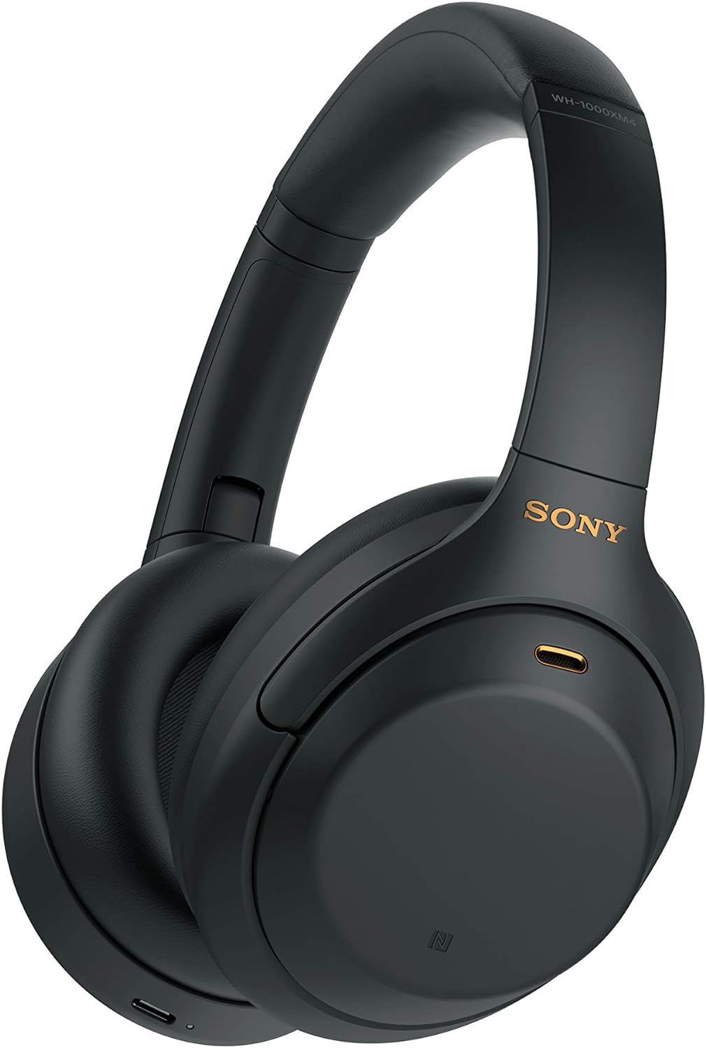 Sony WH-1000Xm4 Wireless Noise Cancelling Bluetooth Over-Ear Headphones With Speak To Chat Function And Mic For Phone Call, Black, Universal