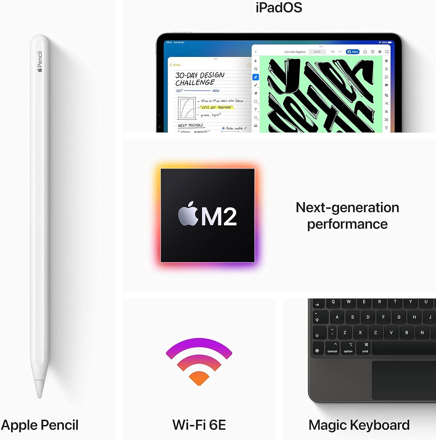 Apple 2022 11-inch iPad Pro (Wi-Fi, 128GB) - Space Gray (4th generation)