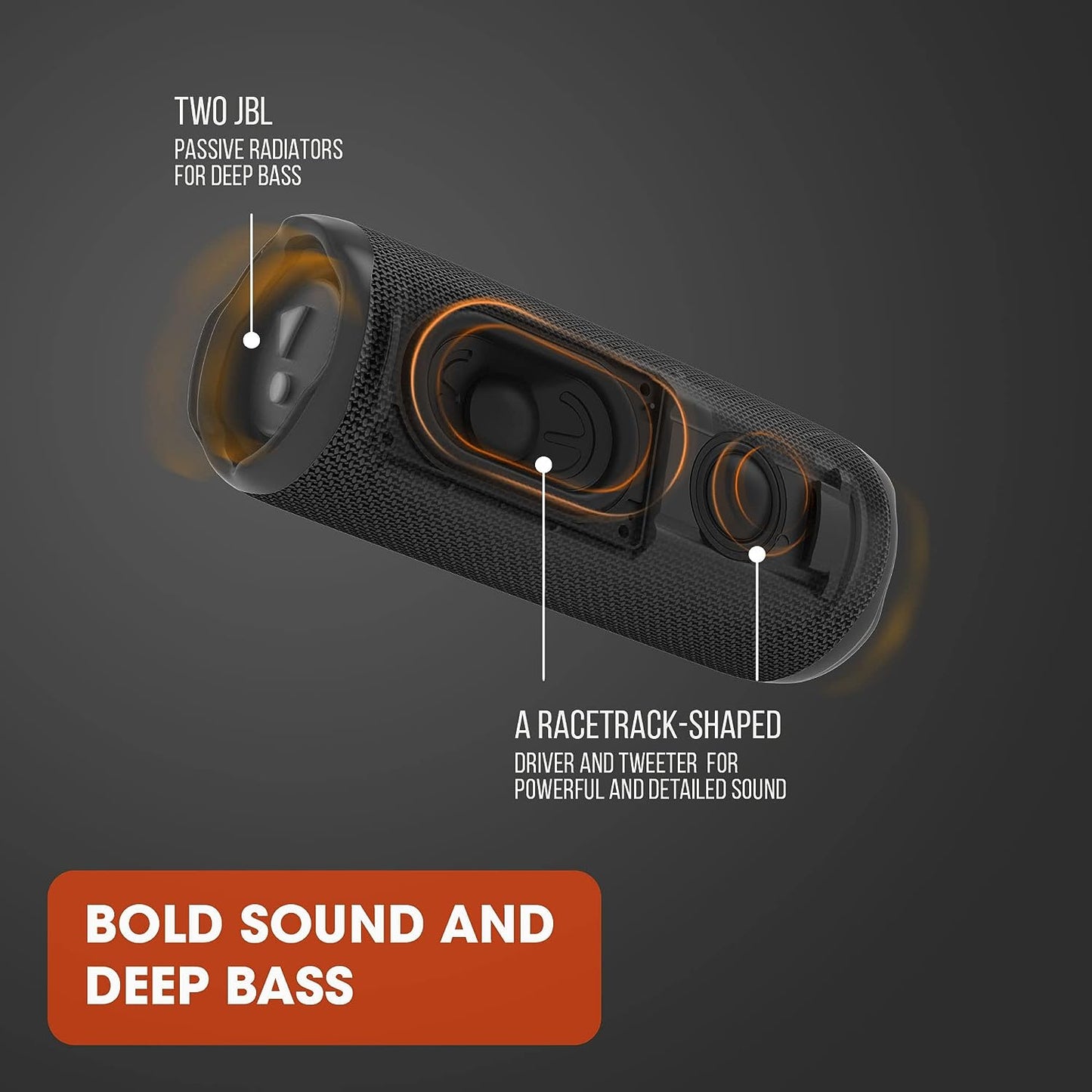 JBL Flip 6 Portable IP67 Waterproof Speaker with Bold JBL Original Pro Sound, 2-Way Speaker, Powerful Sound and Deep Bass, 12 Hours Battery, Safe USB-C Charging