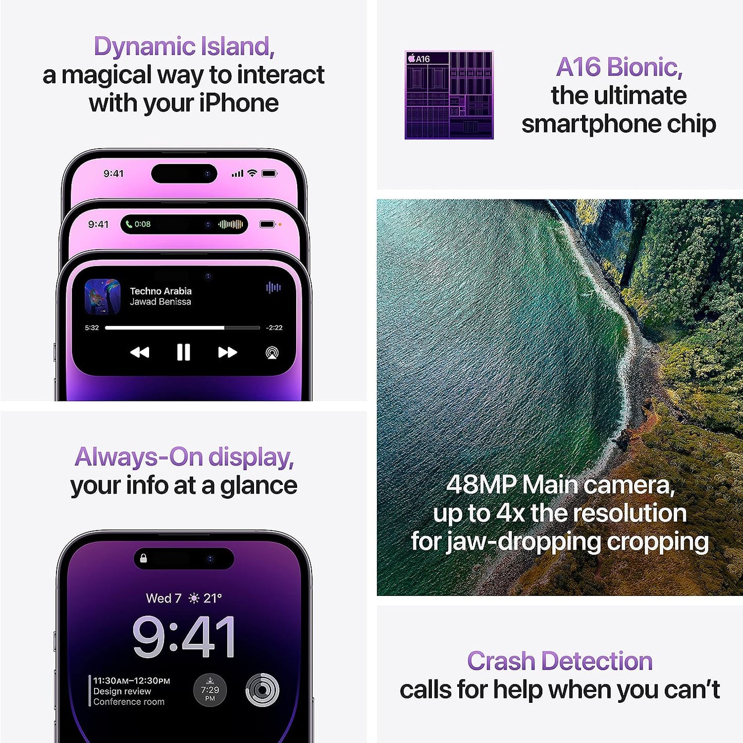 Apple iPhone 14 Pro (256 GB) - Deep Purple