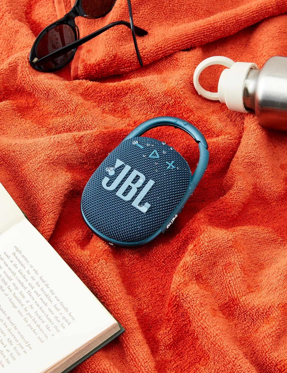 JBL Clip 4 Portable Bluetooth Speaker, JBL Pro Sound, Punchy Bass, Ultra-Portable Design, Integrated Carabiner, Clip Everywhere, IP67 Waterproof + Dustproof, 10H Battery