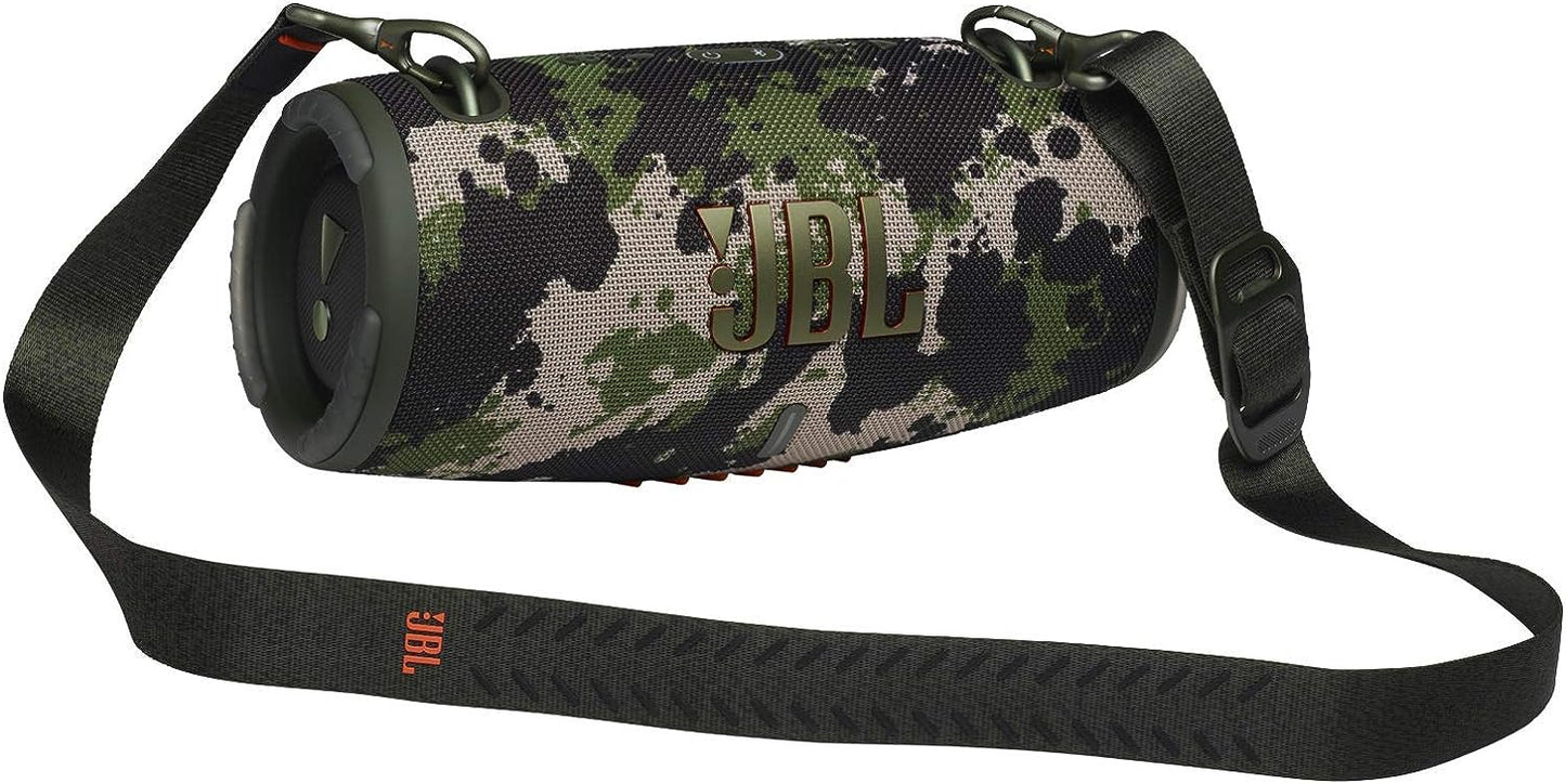 JBL Xtreme 3 Portable Waterproof Speaker With Massive JBL Original Pro Sound, Immersive Deep Bass, 15H Battery, Built-In Charger, Partyboost Enabled, Easy-To-Carry Strap
