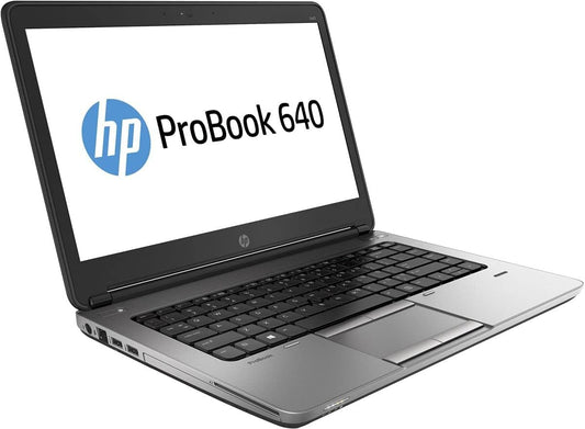 HP ProBook 640 G1 14inch Laptop, Intel Core i5-4300M 2.6GHz, 8GB RAM, 500GB HDD Storage, DVDRW, Webcam, Windows 10 Pro 64bit (Renewed)