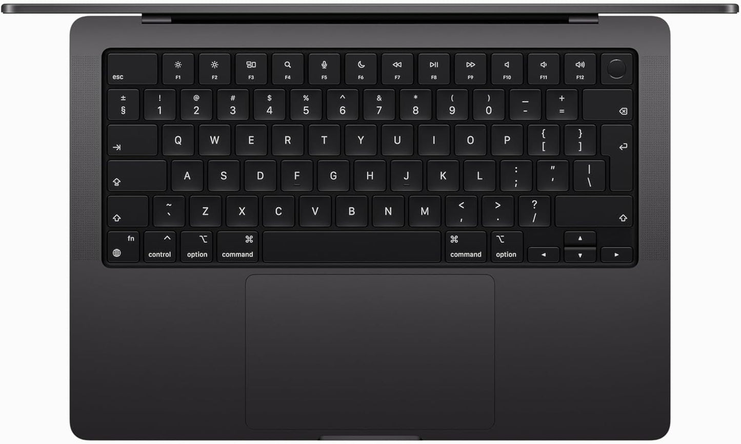 Apple 2023 MacBook Pro (14-inch, Apple M3 Pro chip with 11‑core CPU and 14‑core GPU, 18GB Unified Memory, 512GB) - Space Black; English