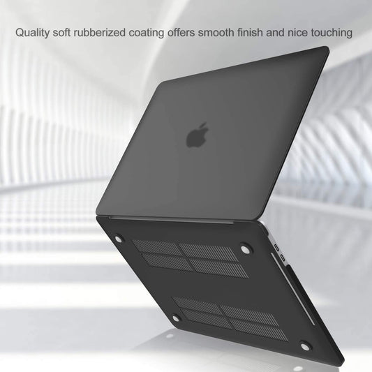 ProCase MacBook Pro 13 inch Case 2020 2019 2018 2017 2016 Release A2338 M1 A2289 A2251 A2159 A1989 A1706 A1708, Hard Case Shell Cover for MacBook Pro 13 with or Without Touch Bar -Black
