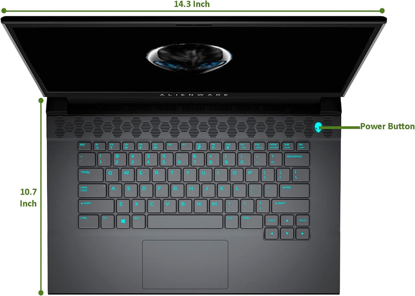 Dell Alienware M15 R4 FHD Gaming Laptop PC, Intel Core i7-10870H 2.20 Ghz Processor, 16Gb DDR4 RAM, 2TB SSD, HDMI, Nvidia Geforce RTX 3070 8GB GDDR6, Windows 11 Pro (Renewed) 15-15.99 Inches