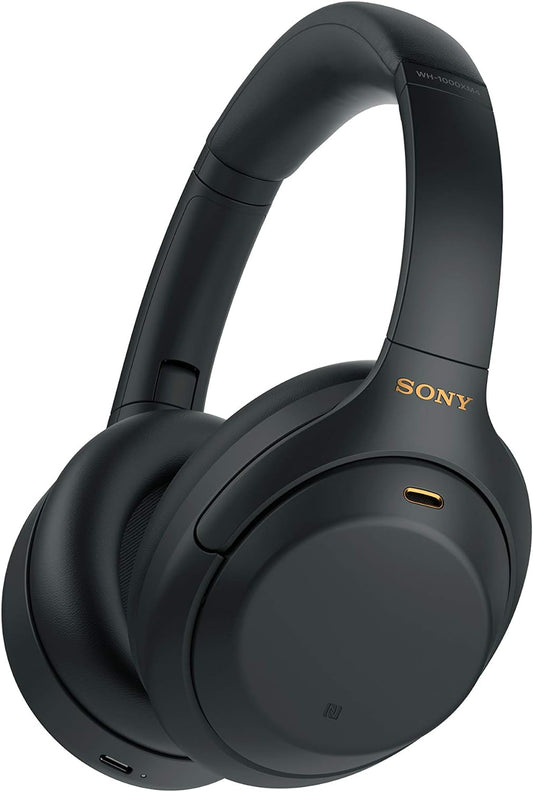 Sony WH-1000Xm4 Wireless Noise Cancelling Bluetooth Over-Ear Headphones With Speak To Chat Function And Mic For Phone Call, Black, Universal