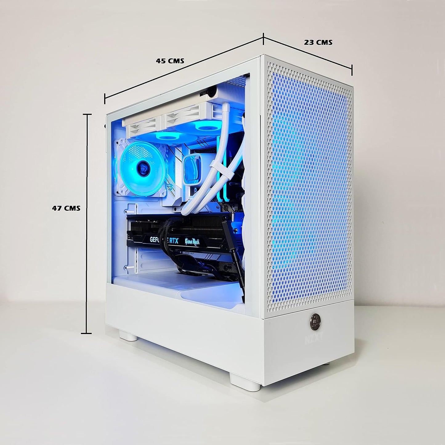 2FR Premium ROG STRIX Intel i9 Gaming PC Desktop with WIFI, i9-13900KF, Nvidia RTX 3090, 64GB DDR4, 2TB NVME M.2 SSD, Windows 11 pro, with N.Z.X.T H5 FLOW